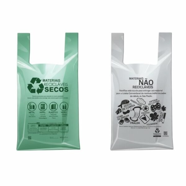 Sacolas Plásticas Alça Camiseta (Padrão Supermercado)